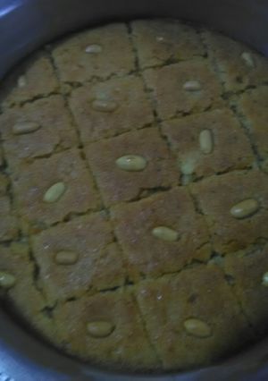 صورة لوصفة بسبوسه بالبرتقال