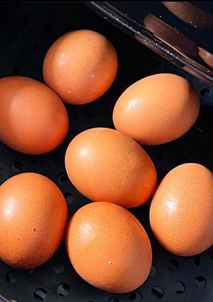 Una foto de Huevos duros en la Freidora de aire (Airfryer)