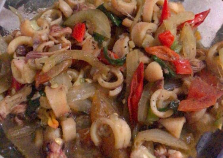 Resep Cumi Pedas Manis yang simpel