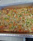 Relleno de pollo y vegetales para tus festividades