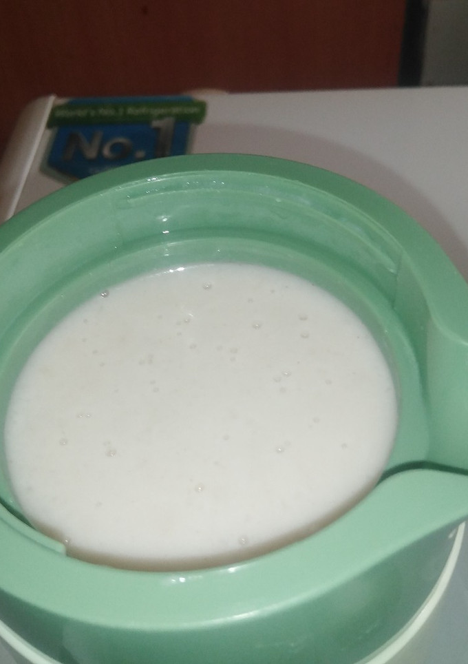 A picture of Groundnut pudding with a twist.