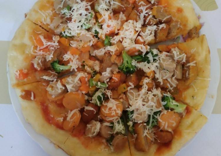 Pizza topping sayur empuk anti gagal