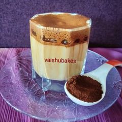 A picture of Cold Coffee with Dark Chocolate.