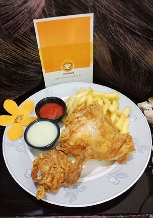 A picture of Chicken_Broast _With_French_Fries.