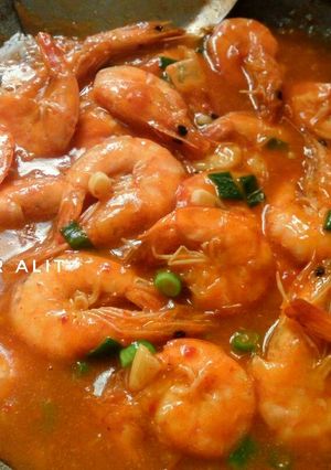 Foto resep Udang Saos Padang