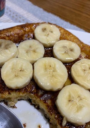 Una foto de Hot cake proteico