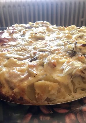Csirkés rakott-krumpli recept fotója