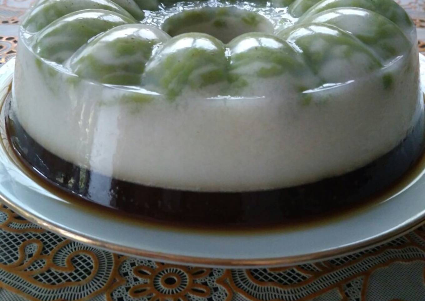 Puding cendol gula merah