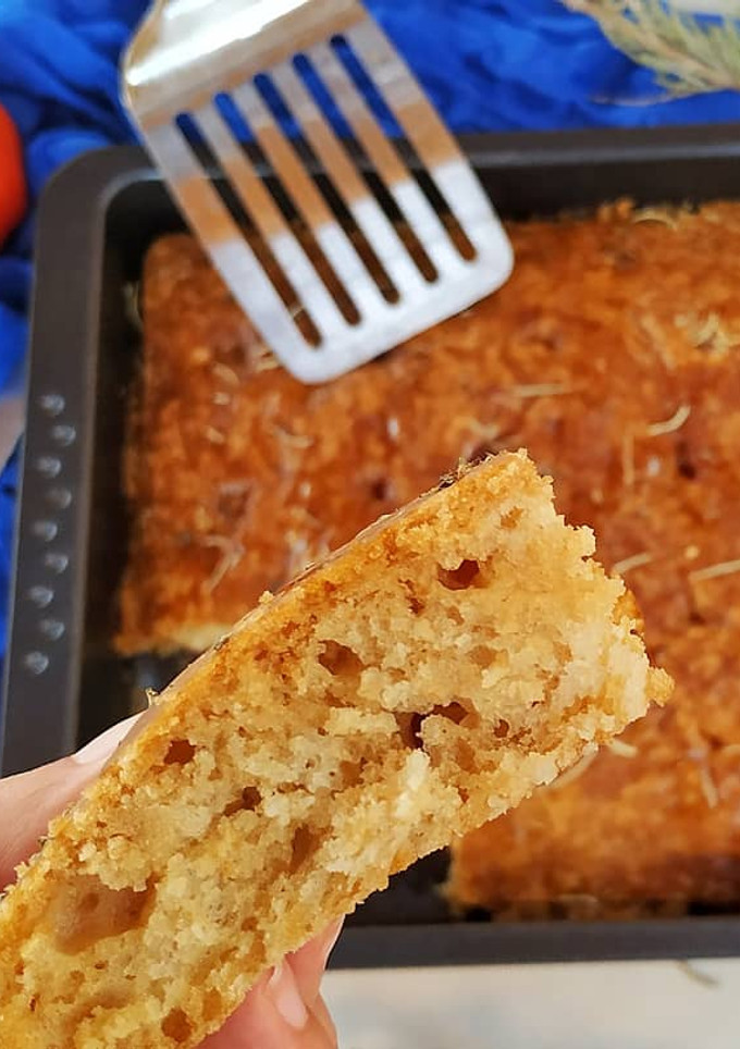 Una foto de Focaccia esponjosa