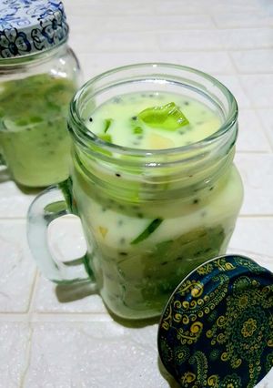 Foto resep Es Campur Susu Melon