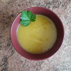 Una foto de Sopa crema apta