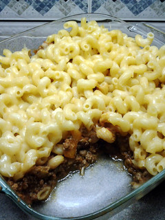 A picture of Mushroom Pasta Bake.