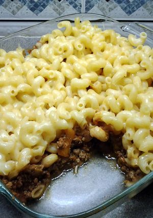 A picture of Mushroom Pasta Bake.