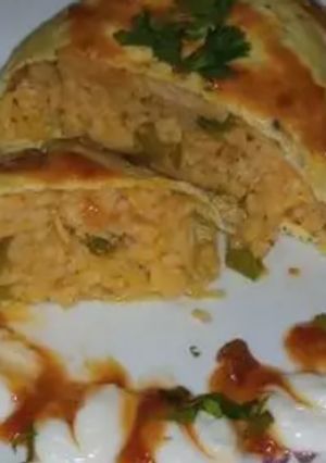 A picture of Omurice.