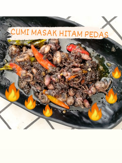 Foto resep Cumi Masak Hitam Pedas