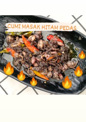 Foto resep Cumi Masak Hitam Pedas