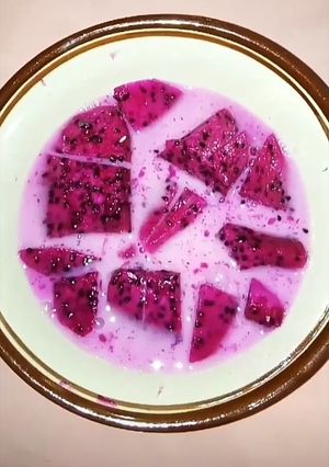 Foto resep Buah Naga Yakult