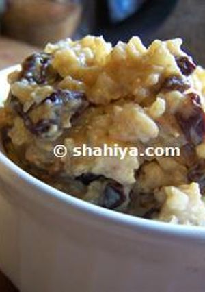 صورة لوصفة طريقة عمل بودينغ الرز