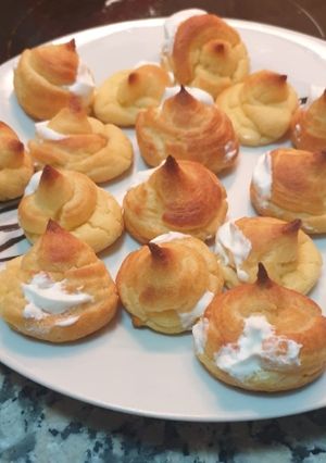 Una foto de Profiteroles de nata