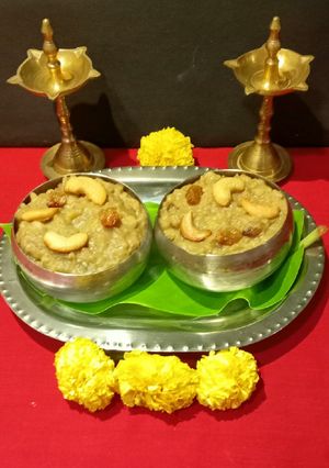 A picture of Sweet Pongal.