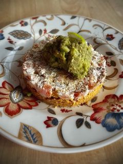 Una foto de Mini cheesecake de salmón