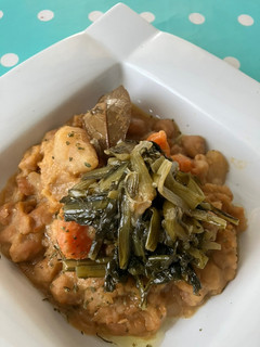 Una foto de Potaje de garbanzos vegetariano, con especias Sabor Cookpad y camarotges