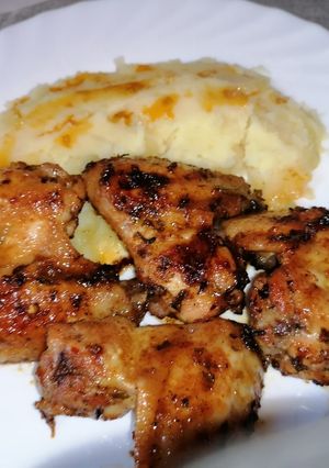 Mézes-gyömbéres fűszeres csirkeszárnyak recept fotója