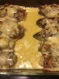 California Farm Prosciutto Chicory in Bechamel Sauce