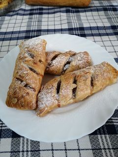 Una foto de Hojaldre con manzana y canela