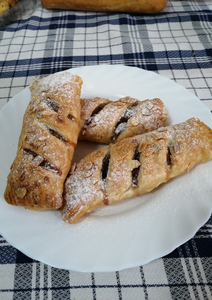 Una foto de Hojaldre con manzana y canela