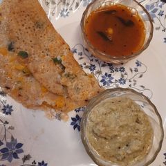 Rice flour Dosa A picture of Rice flour Dosa.