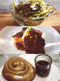 Una foto de Menú de tres tiempos 🥗🥩🍞✨