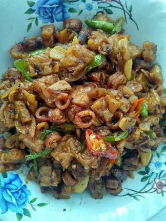 Cara Gampang Membikin Resep  Cumi asin oseng tempe yang Lezat Sekali, Bisa Manjain Lidah