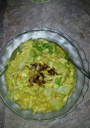 Foto resep Mie cap lok telur