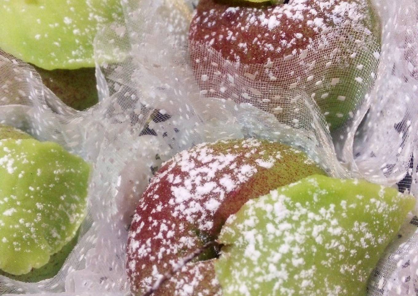 #cuisine orientale : Pommes à la pâte d'amande