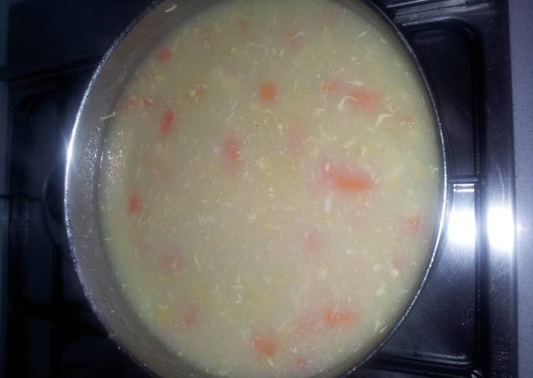 My Grandma Love This Corn Soup with chicken