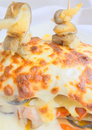 Foto principal de Lasaña de bacalao y hortalizas