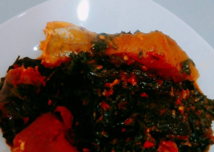 Steps to Make Perfect Efo Riro (spinach Stew)