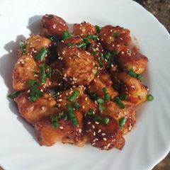 Chinese sweet n sour cauliflower #one recipe one tree A picture of Chinese sweet n sour cauliflower #one recipe one tree.