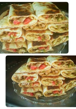 صورة لوصفة شاورما الدجاج 💋