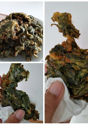 Foto resep Bakwan Daun Singkong, kriuk di luar empuk di dalam🌿
