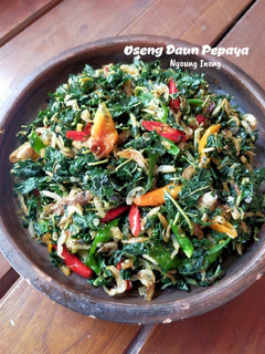 Foto resep Oseng Daun Pepaya