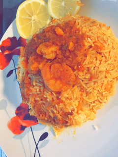 صورة لوصفة أرز بالروبيان 🦐🤤