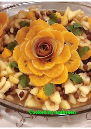 A picture of Khatti Meethi chana chaat🤗.