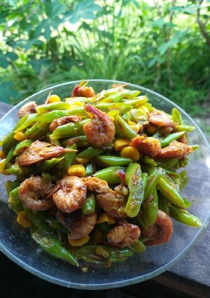 Foto resep 15. Tumis udang buncis