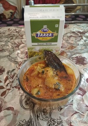 A picture of Dum aloo.