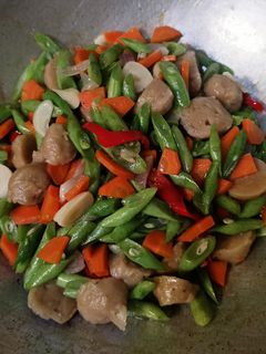 Foto resep Tumis bakso wortel buncis