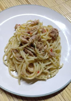 Foto resep Aglio olio tuna