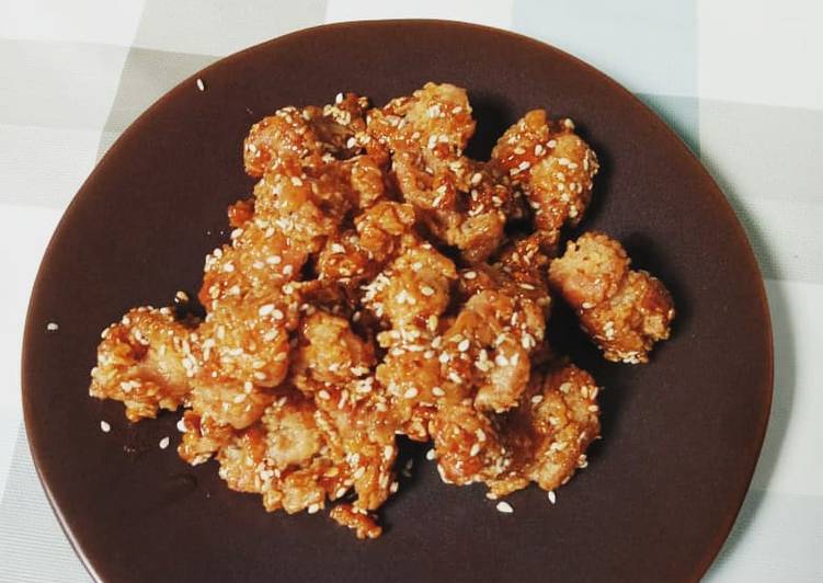 Resep Korean Honey Chiken With Sesame Oil Anti Gagal