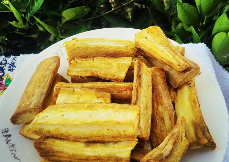 Tumeric fried cassava #breakfastideas